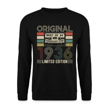 1936 - Une année légendaire - Sweat-shirt Unisexe - noir - Devant - Alina (178cm) & Michal (187cm)