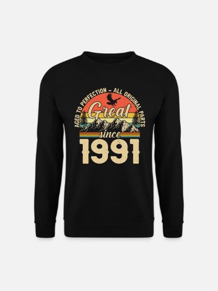 1991 - Un millésime Millésime - Sweat-shirt Unisexe - noir