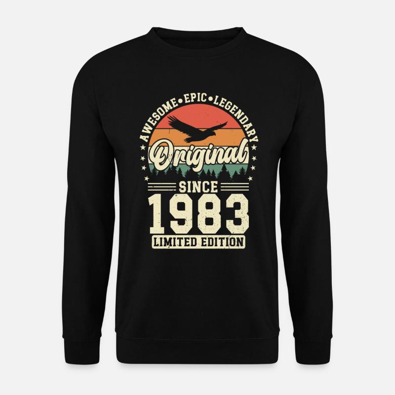 1983 - Zeitlose Eleganz - Unisex Pullover - Schwarz
