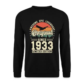 1933 : Intemporellement légendaire - Sweat-shirt Unisexe - noir - Devant - Alina (178cm) & Michal (187cm)