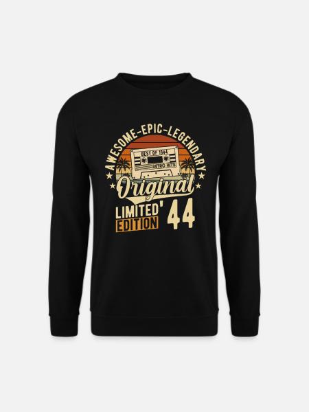 80th birthday 1944 - Unisex Sweatshirt - black