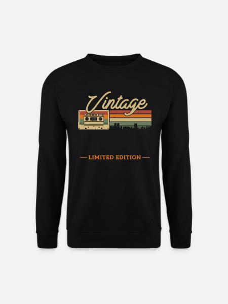 Einzigartiges Geburtstagsgeschenk nach Geburtsjahr - Unisex Pullover - Schwarz