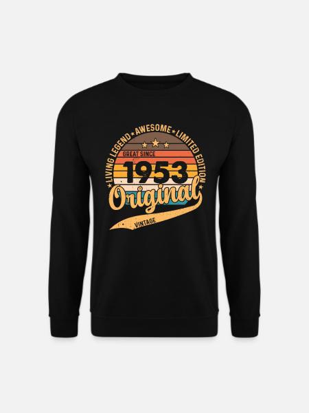 70 års fødselsdag årgang 1953 - Unisex sweater - sort