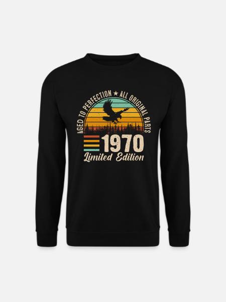 Legendary 54th birthday 1970 - Unisex Sweatshirt - black
