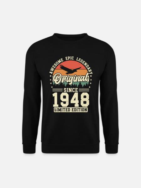 Birthday Joy 1948 - Unisex Sweatshirt - black