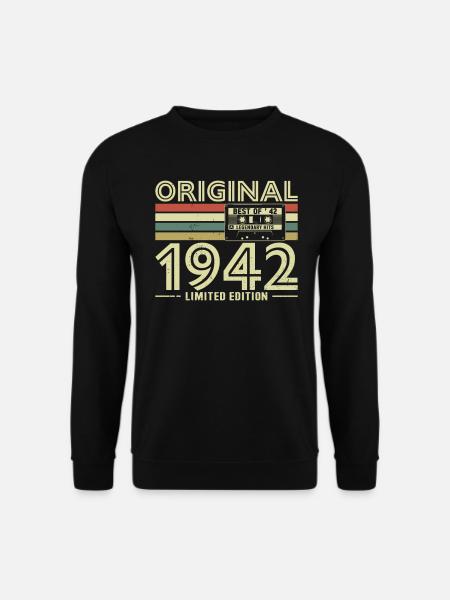Millésime 1942 Anniversaire - Sweat-shirt Unisexe - noir