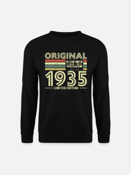 Millésime 1935 Anniversaire - Sweat-shirt Unisexe - noir