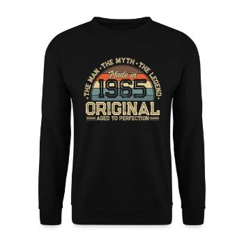 Legendary 59th birthday 1965 - Unisex Sweatshirt - black - Front - Alina (178cm) & Michal (187cm)