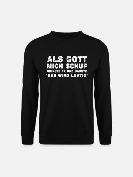 Göttlich Grinsen - Unisex Pullover - Schwarz