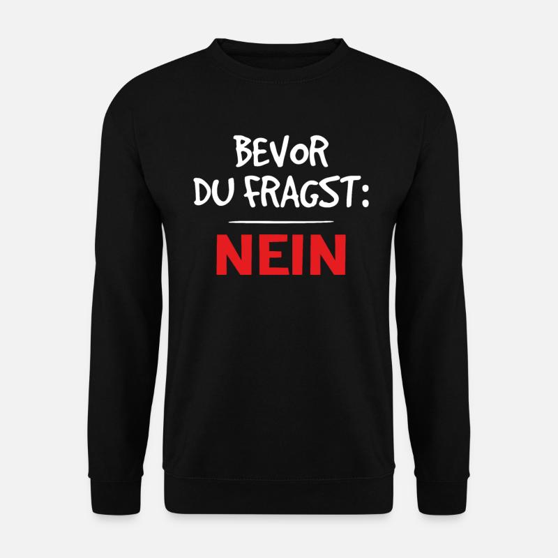 Klarer Durchblick - Unisex Pullover - Schwarz