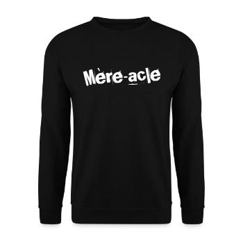 Mère-acle Élégance (Miracle Elegance) - Sweat-shirt Unisexe - noir - Devant - Alina (178cm) & Michal (187cm)