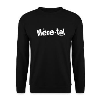 Mère-tal Elegance - Sweat-shirt Unisexe - noir - Devant - Alina (178cm) & Michal (187cm)