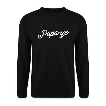 Papa-ye Chic - Sweat-shirt Unisexe - noir - Devant - Alina (178cm) & Michal (187cm)