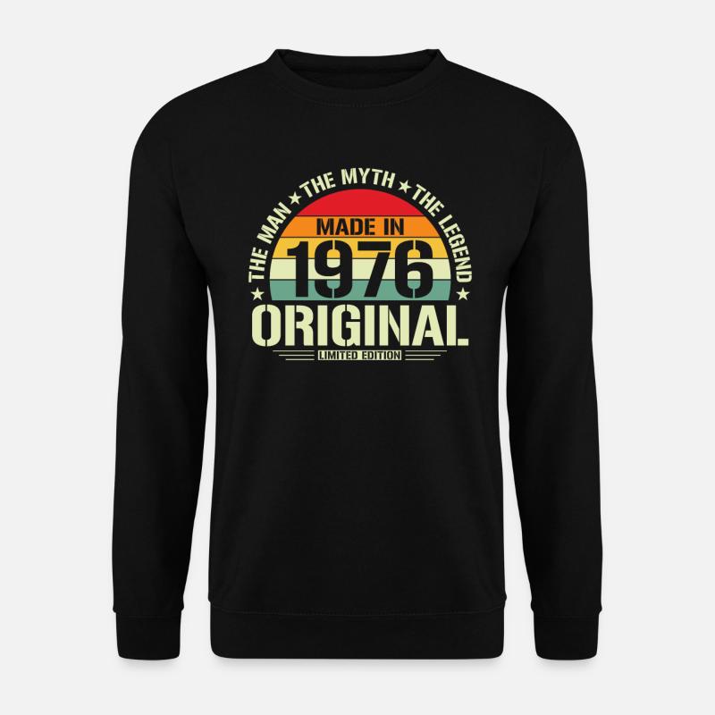 Legendärer Jahrgang '76 - Unisex Pullover - Schwarz