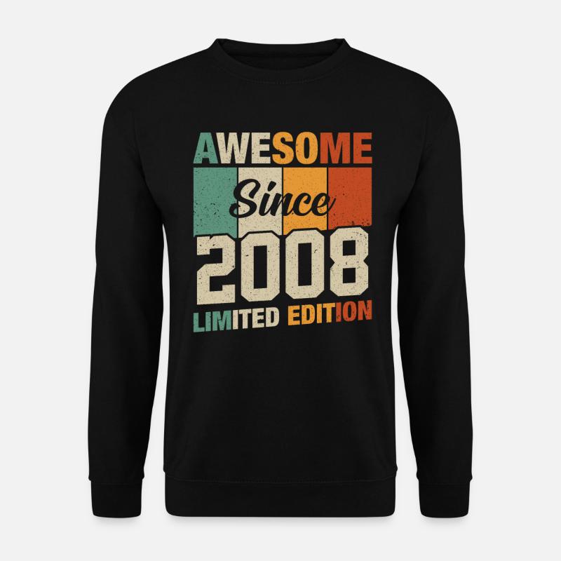 Legendäres Geburtsjahr 2008 - Unisex Pullover - Schwarz