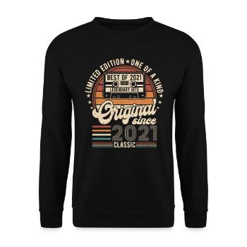 Legendary 3rd Birthday Anniversary 2021 - Unisex Sweatshirt - black - Front - Alina (178cm) & Michal (187cm)