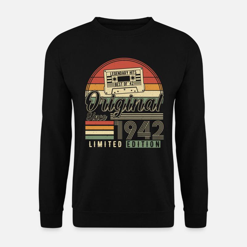 Jahrgang 1942 Legenden - Unisex Pullover - Schwarz