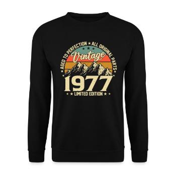 Légendes de 1977 - Sweat-shirt Unisexe - noir - Devant - Alina (178cm) & Michal (187cm)