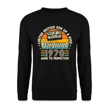 Legendary 54th Birthday Party 1970 - Unisex Sweatshirt - black - Front - Alina (178cm) & Michal (187cm)