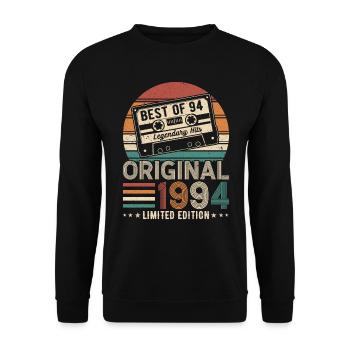 Jung, Wild & 30 - 1994 Edition - Unisex Pullover - Schwarz - Vorne - Alina (178cm) & Michal (187cm)