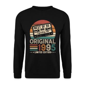 Jubilee Class of '95 - Unisex Sweatshirt - black - Front - Alina (178cm) & Michal (187cm)