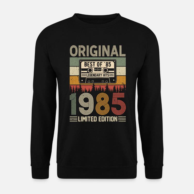 1985 Élégant 39e anniversaire - Sweat-shirt Unisexe - noir