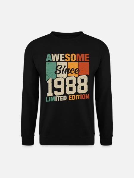 Retro Birthday 1988 - Unisex Sweatshirt - black