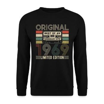 Born Legends 1969 - Unisex Sweatshirt - black - Front - Alina (178cm) & Michal (187cm)