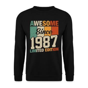 Légendes de 1987 - Sweat-shirt Unisexe - noir - Devant - Alina (178cm) & Michal (187cm)