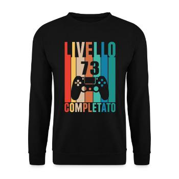 Level 73 - Unisex Sweatshirt - black - Front - Alina (178cm) & Michal (187cm)
