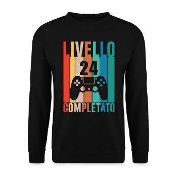 Niveau 24 - Sweat-shirt Unisexe - noir - Devant - Alina (178cm) & Michal (187cm)