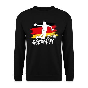 Germany Handball Masterclass - Unisex Sweatshirt - black - Front - Alina (178cm) & Michal (187cm)