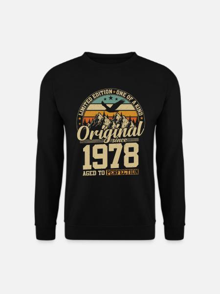 Jahrgang 1978 Geburtstagsfreude - Unisex Pullover - Schwarz