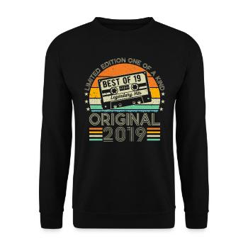 Vintage Anniversary 2019 - Unisex Sweatshirt - black - Front - Alina (178cm) & Michal (187cm)