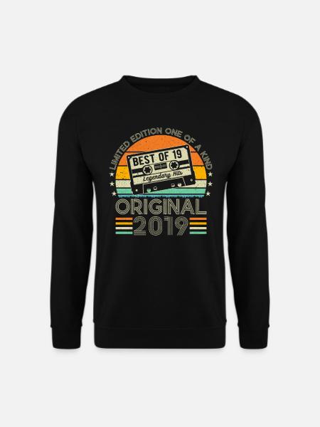 Millésime Anniversaire 2019 - Sweat-shirt Unisexe - noir