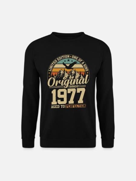 Birthday Joy 1977 - Unisex Sweatshirt - black