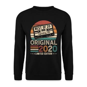 Legendary birthday legend 2020 - Unisex Sweatshirt - black - Front - Alina (178cm) & Michal (187cm)