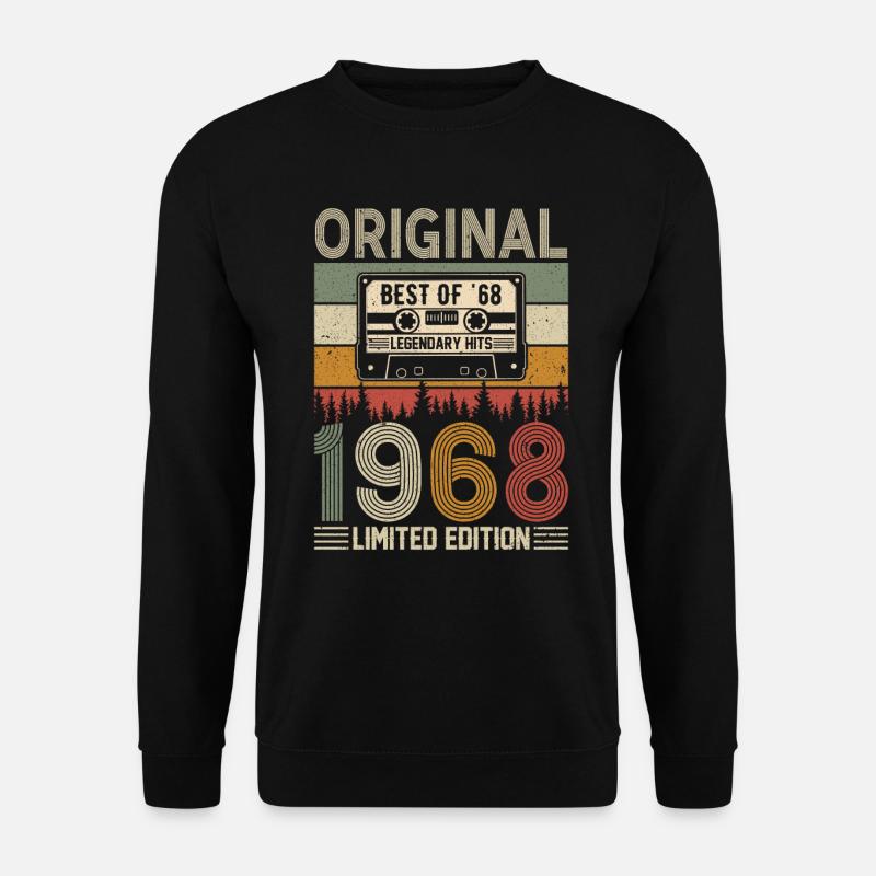 Born legends in 1968 - Unisex Sweatshirt - black