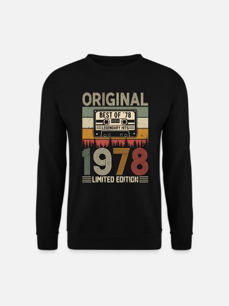 Birthday Nostalgia '78 - Unisex Sweatshirt - black