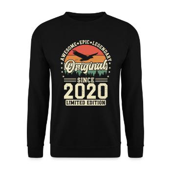Vintage anniversary 2020 - Unisex Sweatshirt - black - Front - Alina (178cm) & Michal (187cm)