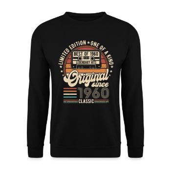 Ewige Eleganz '64 - Unisex Pullover - Schwarz - Vorne - Alina (178cm) & Michal (187cm)