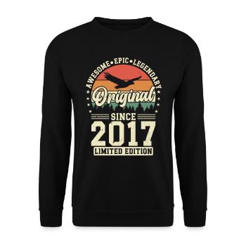 Jahre der Eleganz 2017 - Unisex Pullover - Schwarz - Vorne - Alina (178cm) & Michal (187cm)