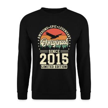 Voyage dans le temps Anniversaire 2015 - Sweat-shirt Unisexe - noir - Devant - Alina (178cm) & Michal (187cm)
