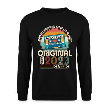 Vintage Anniversary 2023 - Unisex Sweatshirt - black - Front - Alina (178cm) & Michal (187cm)