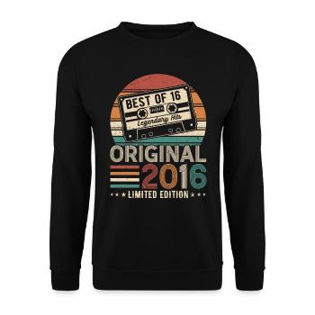 Millésime légendaire 2016 - Sweat-shirt Unisexe - noir - Devant - Alina (178cm) & Michal (187cm)