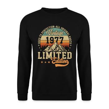 Millésime 1977 Légendes - Sweat-shirt Unisexe - noir - Devant - Alina (178cm) & Michal (187cm)