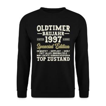 Vintage 1997 Legends - Unisex Sweatshirt - black - Front - Alina (178cm) & Michal (187cm)