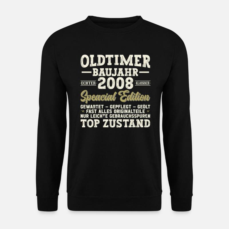 Vintage 2008 - Legendary Birthday Gift - Unisex Pullover - Schwarz