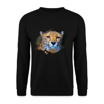 Gepard - Unisex Pullover - Schwarz - Vorne - Alina (178cm) & Michal (187cm)