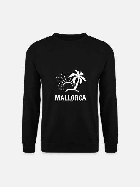 t shirt mallorca palmiers majorque espagne palma - Sweat-shirt Unisexe - noir
